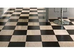 Mannington - Oak - Ebony Pearl Checkerboard 12x12